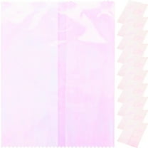 Zoyueyie 100pcs Iridescent Holographic Cellophane Party Favor Treat Bags Gift Bags