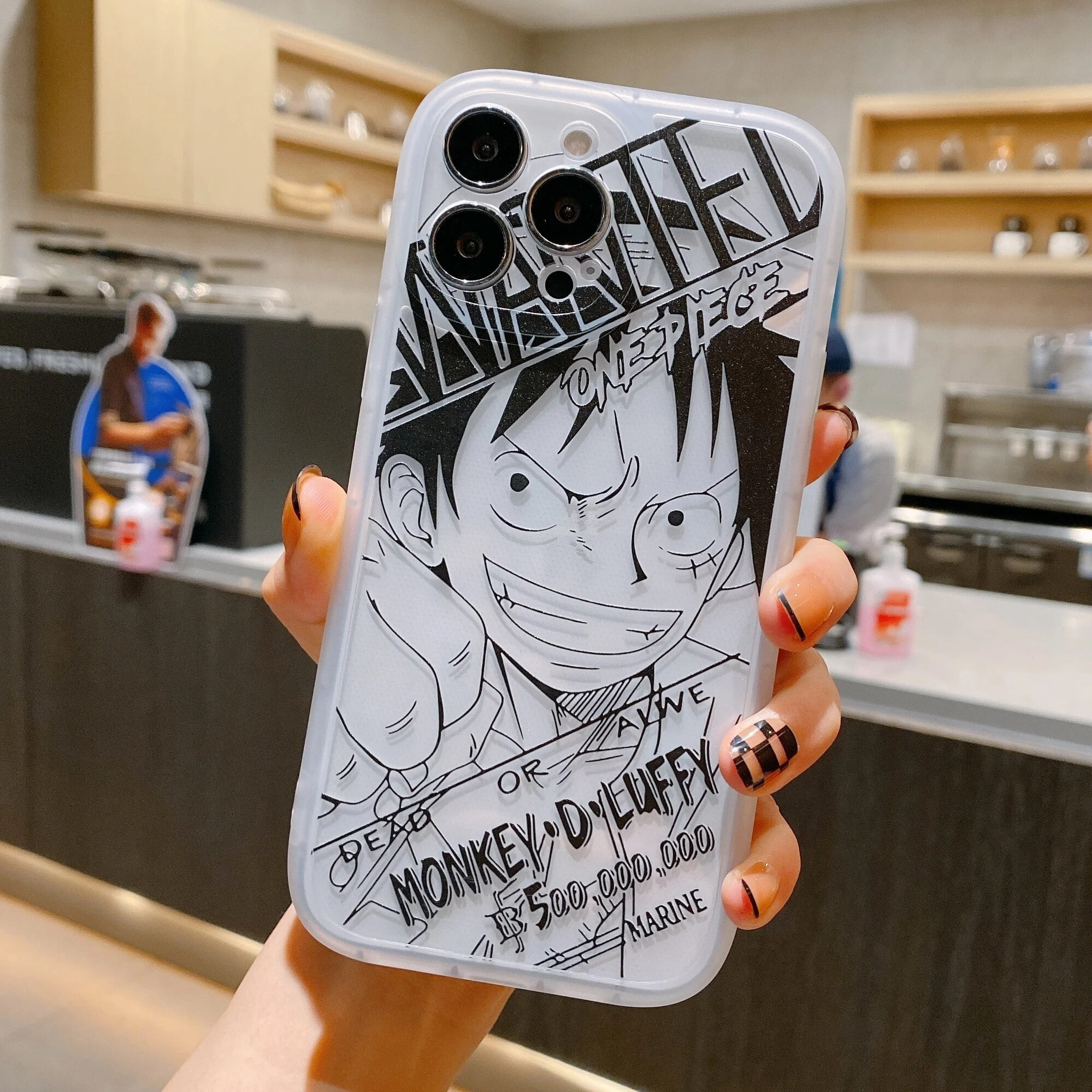 One Piece Luffy Clear Phone Case for iPhone 15 14 13 12 11 Pro Max