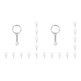 thumbnail image 1 of Minnieouse Llaveros Broche de langosta a granel Llaves de coche Anillo Bucles Etiqueta Decoración anillo plano anillo liso 2piezas Minnieouse CBP433167, 1 of 6