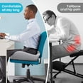 thumbnail image 5 of Seat Cushion for Office Chair, Memory Foam Coccyx Pillow for Tailbone Pain Relief, Ergonomic Desk Chair Cushion, Gray, 5 of 7