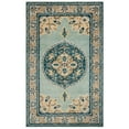 thumbnail image 3 of SAFAVIEH Antiquity Marjory Oriental Wool Area Rug, Turquoise/Silver, 6' x 6' Square, 3 of 3