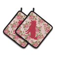 thumbnail image 1 of Par de soportes para macetas Caroline's Treasures Shiba Inu Shabby Chic Pink Roses BB1113-RS-PK-PTHD 7.5HX7.5W Multicolor, 1 of 1