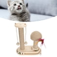 thumbnail image 3 of Poste Rascador Para Gatos, Pista De Bolas De 2 Capas, Poste Alto Interactivo Para Gatos, Rascador Para Gatos, Rascador Para Gatitos, Postes Para Rascar De Sisal Con Bola, 3 of 7