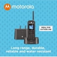 thumbnail image 2 of Teléfono inalámbrico Motorola O211 DECT 6.0 de largo alcance IP67 negro, 2 of 5
