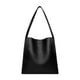 thumbnail image 1 of Bolso de hombro de cuero de las mujeres Bolsa de compras Bolso de moda del hobo para las vacaciones de desplazamiento Negro, 1 of 10