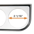 thumbnail image 5 of GlowShift | 52mm Chrome Universal Triple Gauge Under Dashboard Mounting Bracket Pod for Cars and Trucks, 5 of 6