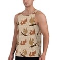 thumbnail image 2 of Easygdp Cartoon Squirrel Men's Tank Top, Sleeveless Muscle T Shirts, Breathable, Quick-Dry, Loose for Gym, Running, Fitness - X-Large, 2 of 9
