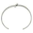 thumbnail image 3 of Auriga 925 Sterling Silver 2 Band Knotted Cuff Bangle 7.25inch for Women, 3 of 6