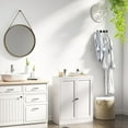 thumbnail image 2 of GLZ'HOME Kitchen Pantry Cabinet,34.6" White Pantry Storage Cabinet with 2 Tier Adjustable Shelves and 2 Doors,Freestanding Cupboard,Metal Pantry Cabinets for Living Room Kitchen Assembly Required, 2 of 9