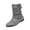Gray, variant on Willtoo Winter Boots for Women Snow Mid Calf Flat Ankle Booties for Cowgirl Buckle Strappy Shoes