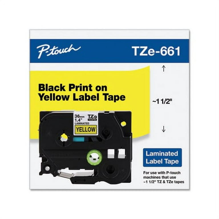 TZe Standard Adhesive Laminated Labeling Tape, 1.4 TZe Standard Adhesive Laminated Labeling Tape, 1.4