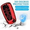 thumbnail image 5 of Key Fob Cover Compatible with Ford Explorer Fusion Escape Edge Expedition Mustang F150 F250 F350 F450 F550 Bronco Keychain Case Holder Protector,Red, 5 of 7