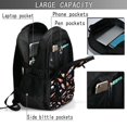 thumbnail image 4 of Defioc Space Rocket for Travel Backpack for Women,15.6 inch Laptop Backpack Carry On Backpack Personal Item Travel Bag Daypack for School Weekender Business Trip, 4 of 7