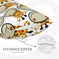 thumbnail image 5 of Bingfone Giraffes Head Standard Size Pillowcase, Long Staple Pure Cotton Envelope Closure Pillow Cover,20"X30", 5 of 9