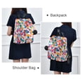thumbnail image 4 of FORMRS Women's Travel Backpack Purse Anti-Theft Hidden Pockets Casual Shoulder Bag, Yellow Colorful Circles, 4 of 7