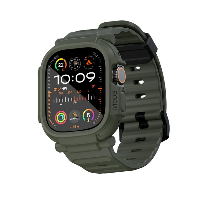 Funda y correa para Apple Watch Ultra 2/1 de 49 mm, color verde Elkson