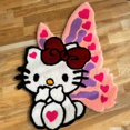 thumbnail image 2 of New Sanrio Hello Kitty Cartoon Rug Bedroom Bedside Decoration Anime Carpet Kawaii Plush Living Room Foot Mat, 2 of 5