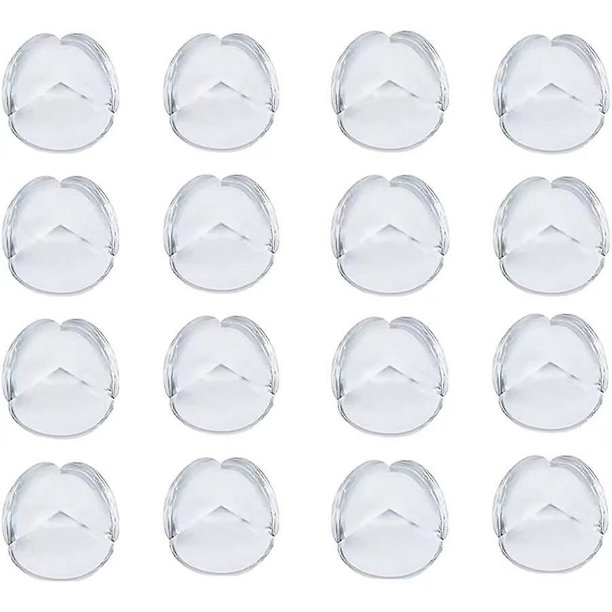 Protectores de esquinas para niños, esquinas a prueba de bebés, protectores de silicona suave transparente, juego de protección para esquinas de mesas de muebles, protectores de es