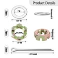 thumbnail image 4 of Kit d'Écrou de Remorque de Bateau Kit de Broche 2 Ensembles Écrous de Broche 1 Po Rondelles Goupilles en Acier Inoxydable Galvanisé avec Essieu 1 Po pour Remorques de Bateau et de Pêche, 4 of 7