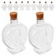 thumbnail image 2 of 25 botellas de plástico para manualidades, bonitos frascos con tapón de corcho (estilo mixto), 2 of 8
