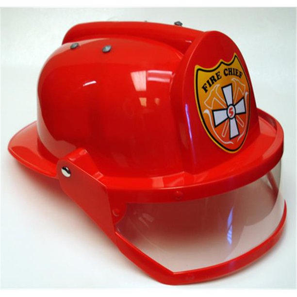 Aeromax FFHAR Firefighter Helmet w visor, Adj size, RED