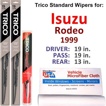 1999 Isuzu Rodeo Wiper Blades (Set of 3) w/Rear Wiper
