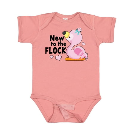

Inktastic New to the Flock Cute Baby Flamingo Gift Baby Boy or Baby Girl Bodysuit