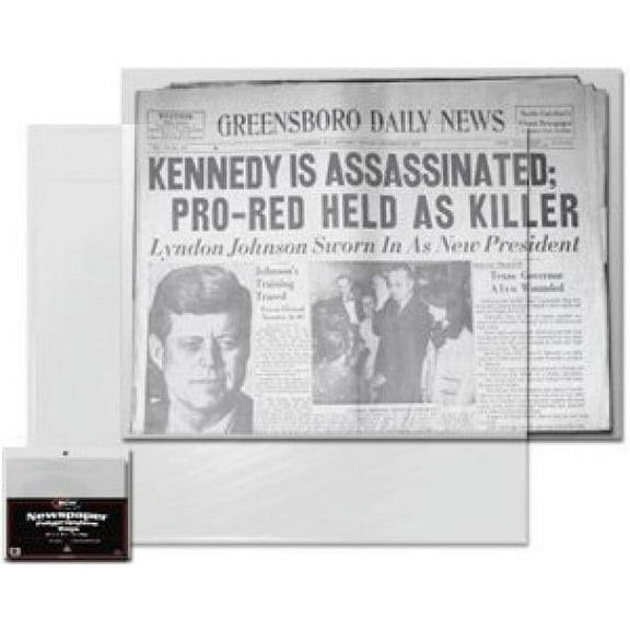 BCW Newspaper Bags 13 3/8 X 11 7/8 100 Pack