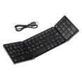 thumbnail image 4 of Teclado plegable BT tipo C, escritura silenciosa recargable, regalos ideales con teclado numérico, teclado portátil de viaje para viajar Negro, 4 of 8