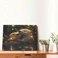 thumbnail image 4 of Balery Adorable Otter Pair Hug Pattern Canvas Decorative Picture – 30x40in Premium Wall Art, Modern Canvas Print for Home Decor（Horizontal）, 4 of 6