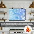 thumbnail image 4 of SEANATIVE Stove Top Cover for Electric Stove Induction Cooktop Protector Mat Decorative Flat Top Stove Cover Mat Scratch-resistant Gas Stove Top Cover 29.18" X 20.96", Snowflake Blue, 4 of 7