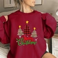 thumbnail image 1 of Gymaxes Chandails Molletonnés d'Automne pour Femmes, Haut de Mode Coloré de Noël à Col Rond pour Femmes, Chandails Molletonnés à Manches Longues, 1 of 3