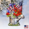 thumbnail image 4 of Designocracy Set of 2 American Freedom Celebration Wooden Christmas Ornaments 5.5", 4 of 5