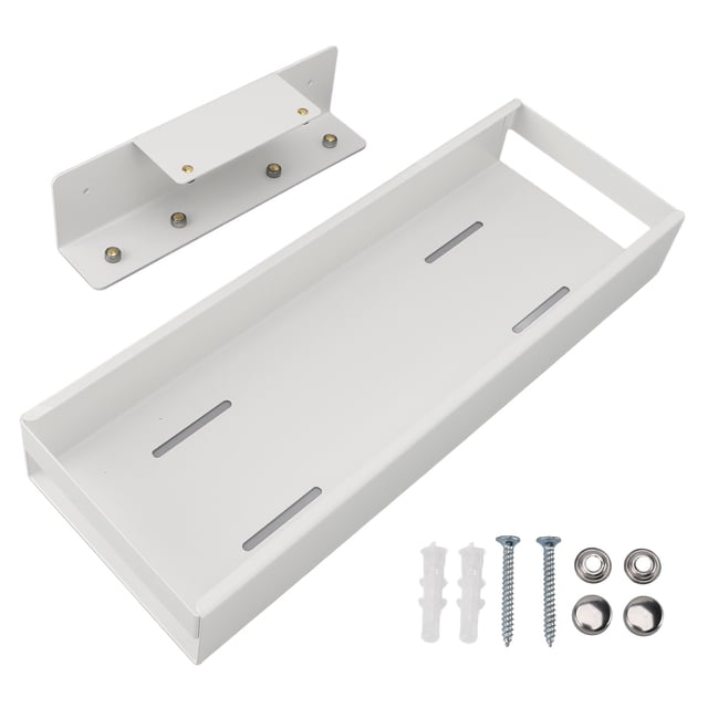 Organizador de gabinete extraíble de acero al carbono, cajón deslizable para gabinete, estante de almacenamiento para despensa, estante para fregadero para cocina, baño, blanco S