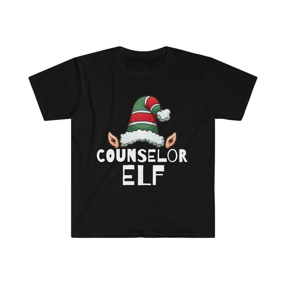 Counselor Elf Christmas Unisex T-shirt, S-3XL Holidays Xmas Elves