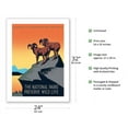 thumbnail image 2 of The National Parks Preserve Wild Life - Bighorn Sheep - Vintage Travel Poster by J. Hirt c.1939 - Fine Art Matte Paper Print (Unframed) 24x32in, 2 of 4