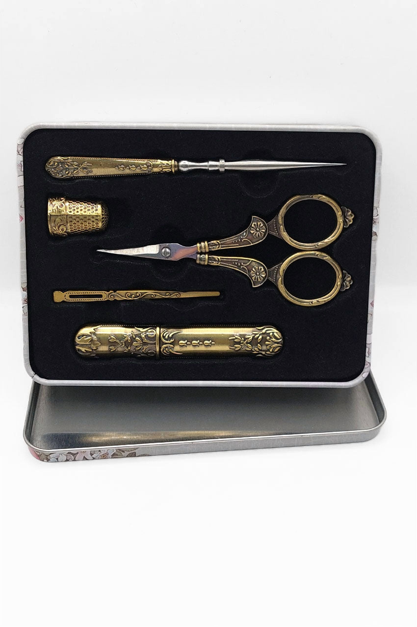 Craft Scissors for Felting & Embroidery Wizardi F07-M13-4-bronze