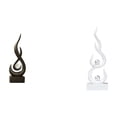 thumbnail image 1 of Estatua abstracta de fuego, figura de llama de resina, escultura de arte moderno, adorno de escritorio, artesanía, recuerdo para vitrina, sala de esta, 1 of 8
