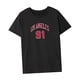 thumbnail image 5 of Camiseta para mujer de verano, trajes clásicos, camiseta con cuello redondo para uso diario, viajes y desplazamientos Negro, 5 of 7