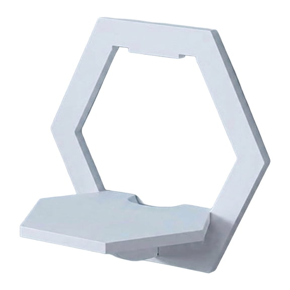 White Floating Small Wall Shelf – No Drilling Wall Mount, Decorative Display Rack for Bedroom, Kitchen, Living Room