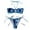 Blue, variant on Swimsuits for Women,Women's Split Tie-Dye Print Bikini Swimsuit with Underpants Open Back Swimwear Blue 0-2(S)