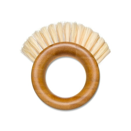 

Full Circle The Ring Bamboo Ergonomic Fruit & Veggie Cleaning Brush - Recycled Plastic & Plant Fiber Bristles