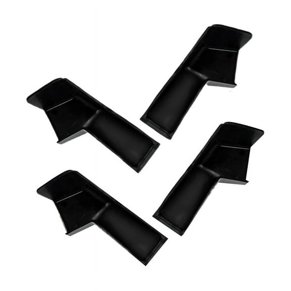 RV Gutter Spouts, Rain Downspout with Extensions, Dwonspout Diverter 2 Right&2 Left Gutters Black