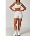 thumbnail image 3 of Conjuntos de entrenamiento for mujer, 2 piezas, sujetador deportivo, camiseta sin mangas, polainas de cintura alta, gimnasio, yoga, ropa activa, camiseta de entrenamiento for mujer, 3 of 6