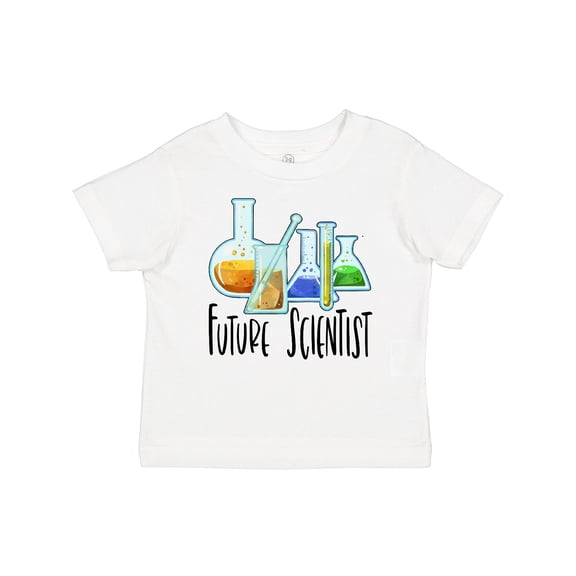 Inktastic Future Scientist with Beakers, Test Tubes and Formulas Boys or Girls Baby T-Shirt