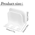 thumbnail image 2 of Self-Adhesive Wall-Mounted Waterproof Toothbrush Holders, Multi-Function Toothbrush Organizer, Reusable Shower Hanging Towel Hook for Kitchen Living Room Office Shower Family and Travel, 2 of 5
