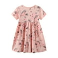 thumbnail image 6 of WIBACKER Summer Little Girl's Casual Cotton Dress Short Sleeve Party Tutu Dresses - Unicorn, 6 of 6