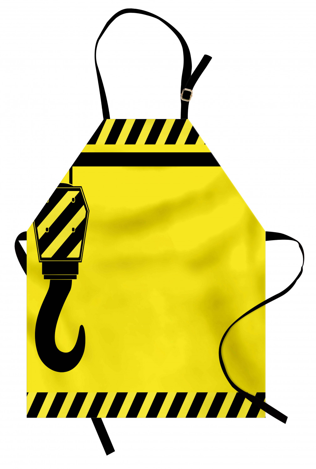 Construction Apron Mechanical Theme Black Hook with Diagonal Striped