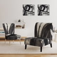 thumbnail image 3 of Designart "Minimalistic Roller II" Upholstered Mid-Century Accent Chair - Arm Chair, 3 of 5