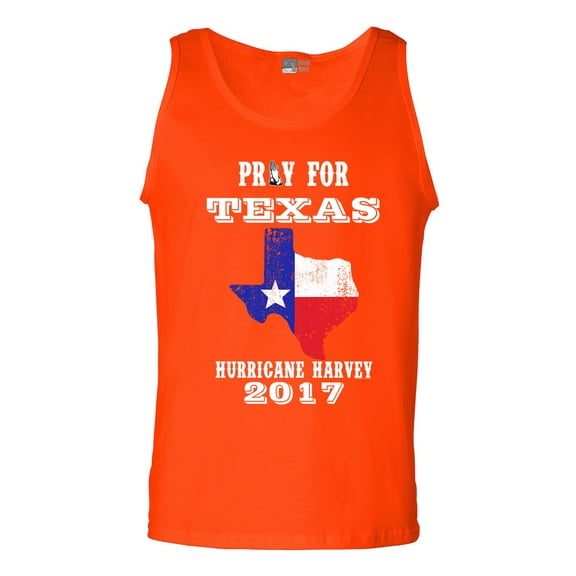 Pray for Texas Map Hurricane Harvey Survivor 2017 DT Adult Tank Top